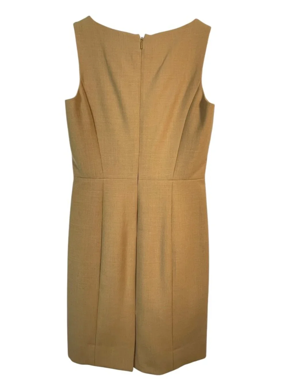 Tory Burch Azalea Camel Wool Blend Square Neck Sheath Dress Size 4